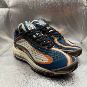 Size 6.5Y Nike Air Max Deluxe Cool Gray Orange Kids Athletic Shoes AR0115-002‎